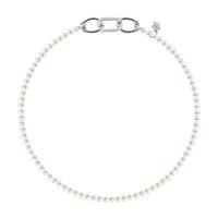 Collar Rebecca Mujer Diva Pearls in Aluminio Perla BDAKBB01